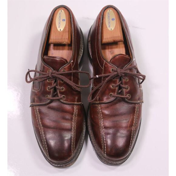 Allen Edmonds Mapleton Dark Brown Bicycle Toe Oxford Dress Shoes Men's US 8.5 D - Picture 4 of 13